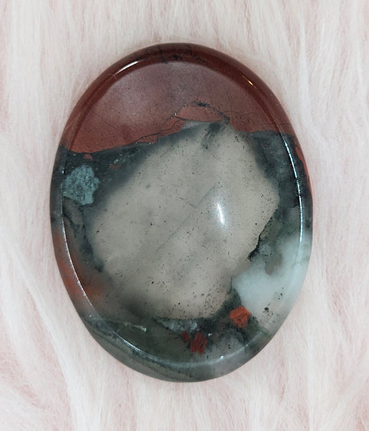 Bloodstone Worry Stone