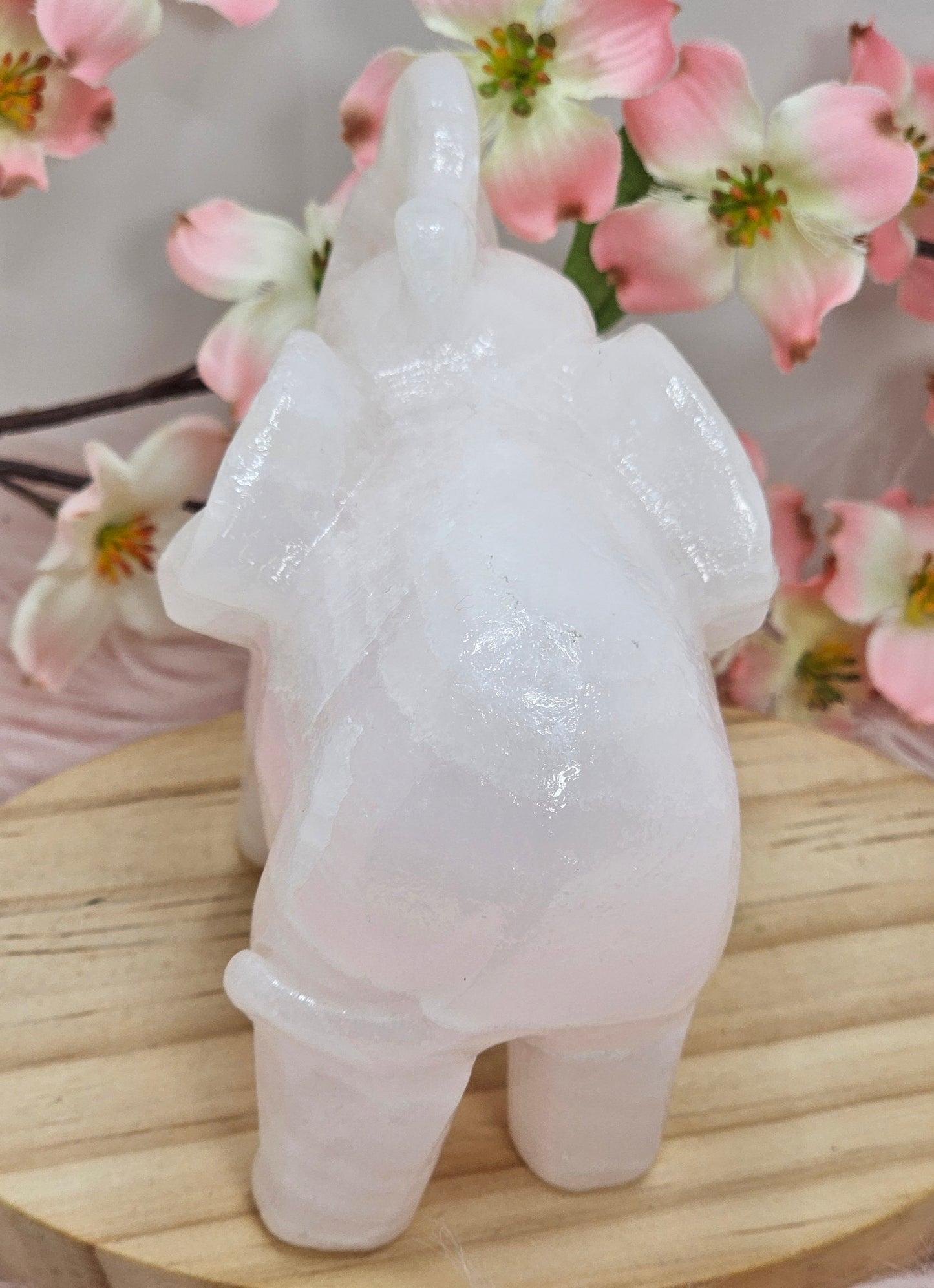 Pink Jade Elephant