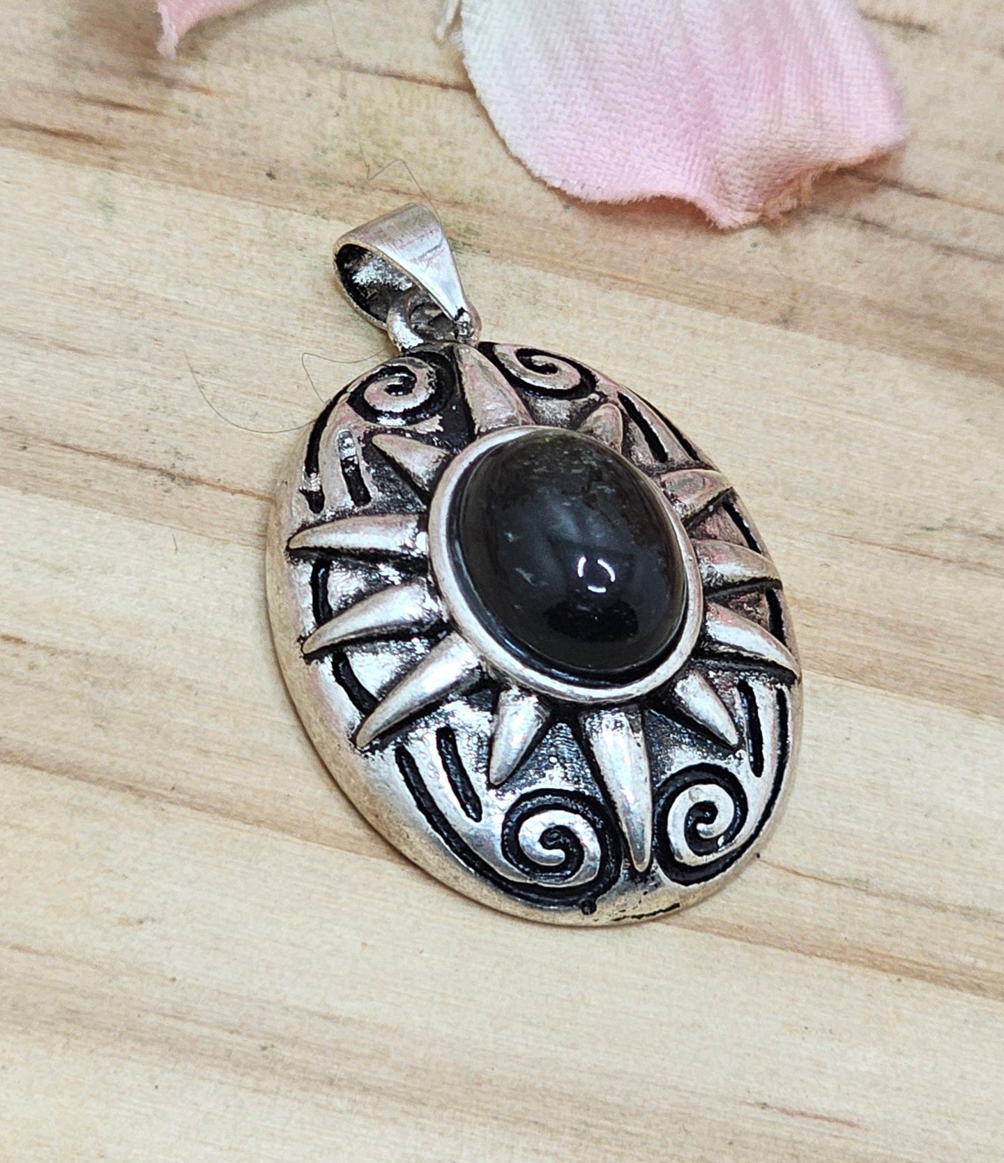 Gold Sheen Obsidian Pendent