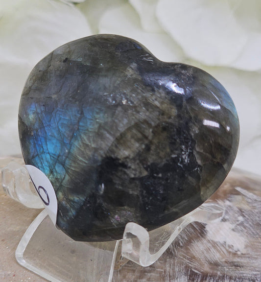 Labradorite Heart
