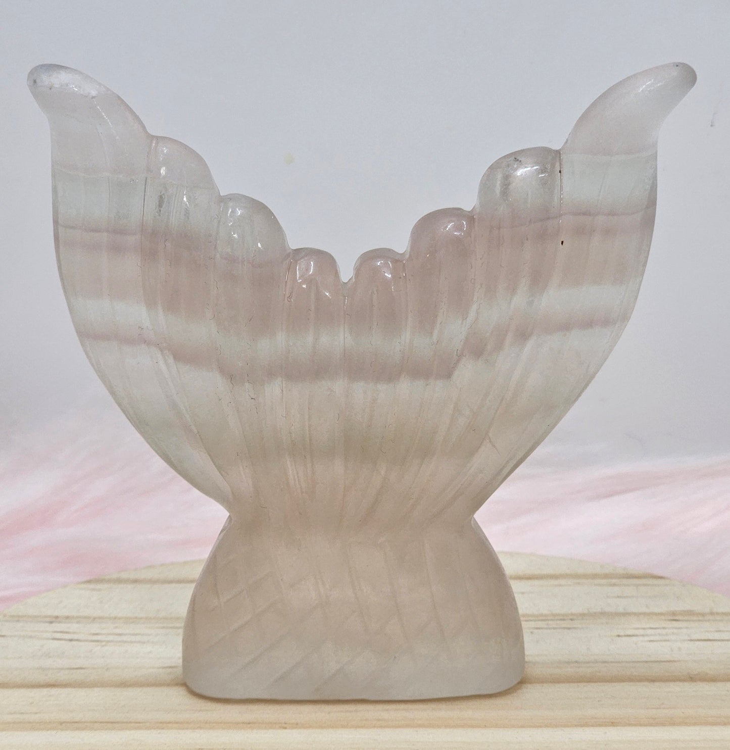 Flourite Mermaid Tail Carving