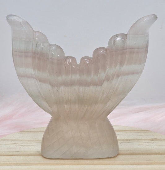 Flourite Mermaid Tail Carving