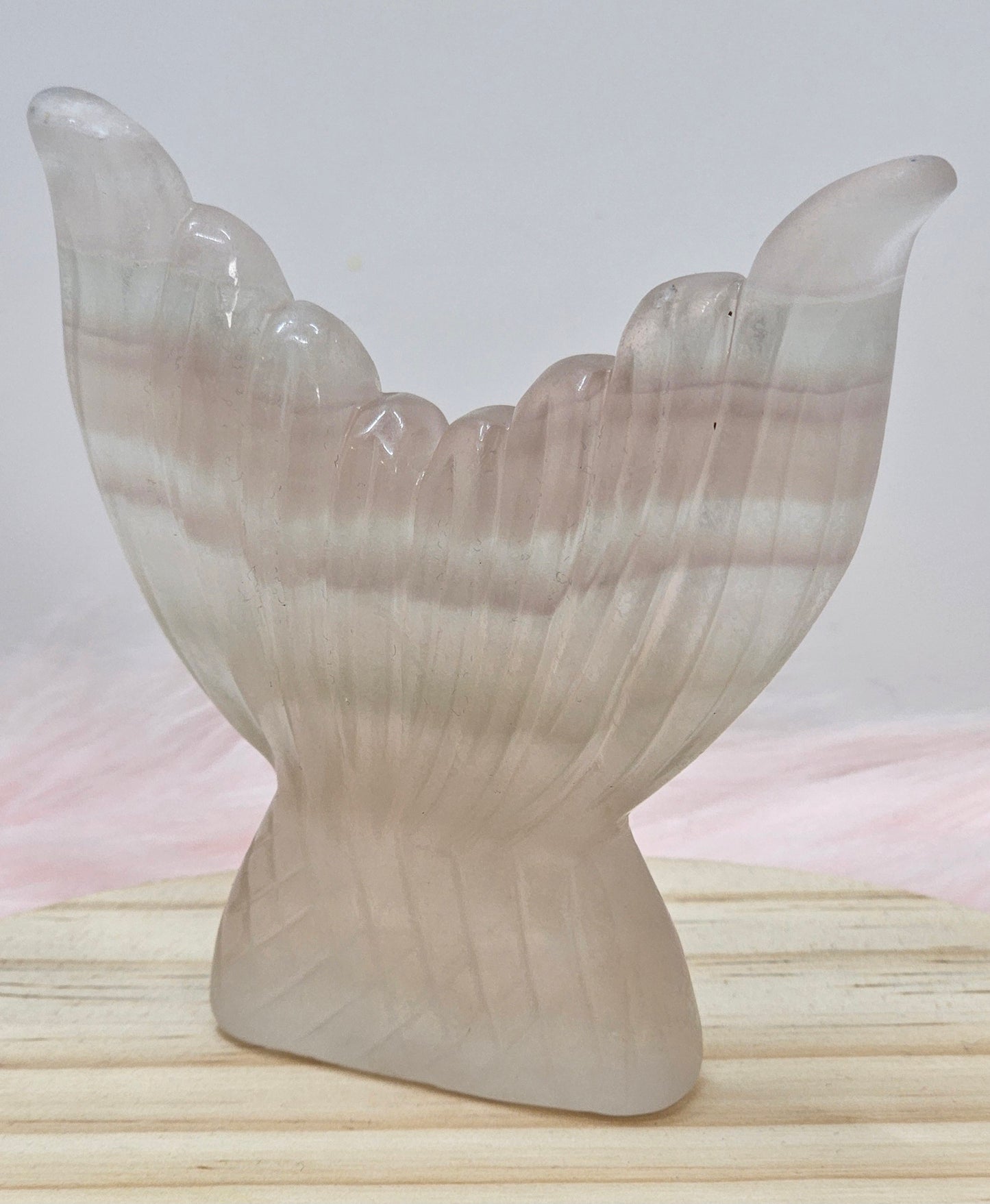 Flourite Mermaid Tail Carving