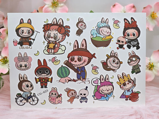 Labubu Temporary Tattoos