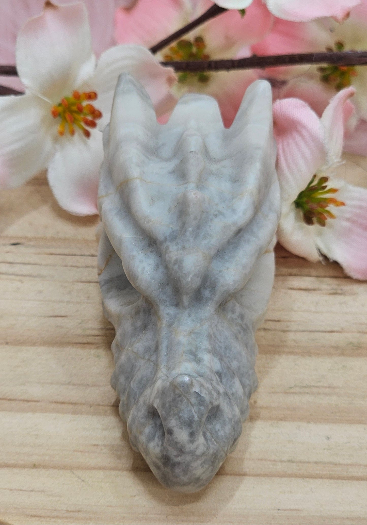 Jade Dragons Head Carving