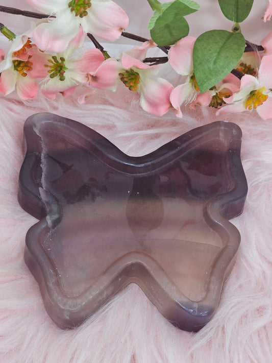 Flourite Butterfly Trinket Dish