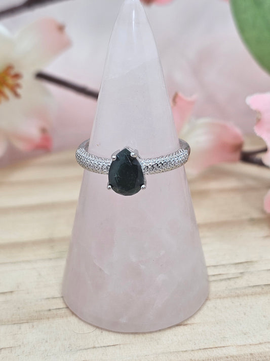 Moss Agate Ring