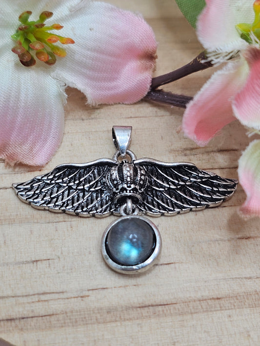 Labradorite Wings Pendent