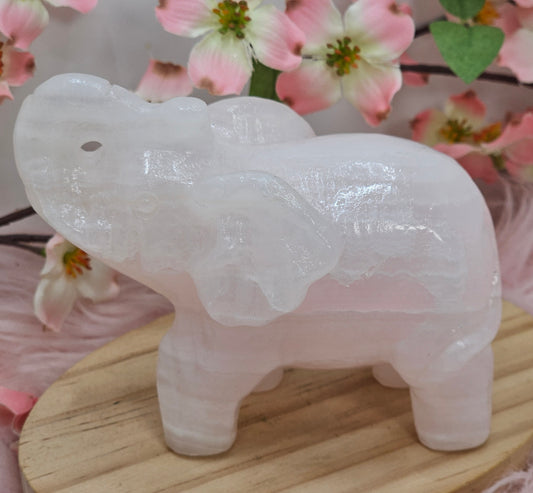 Pink Jade Elephant