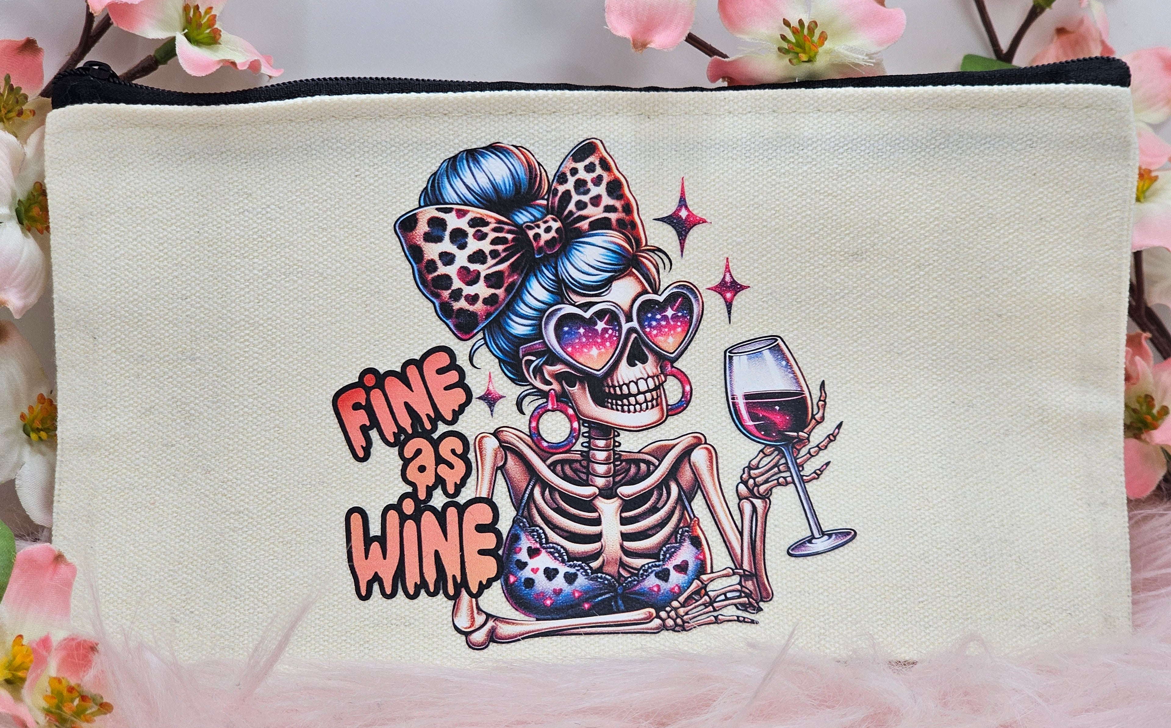 Fine As Wine Cosmetics Bag
