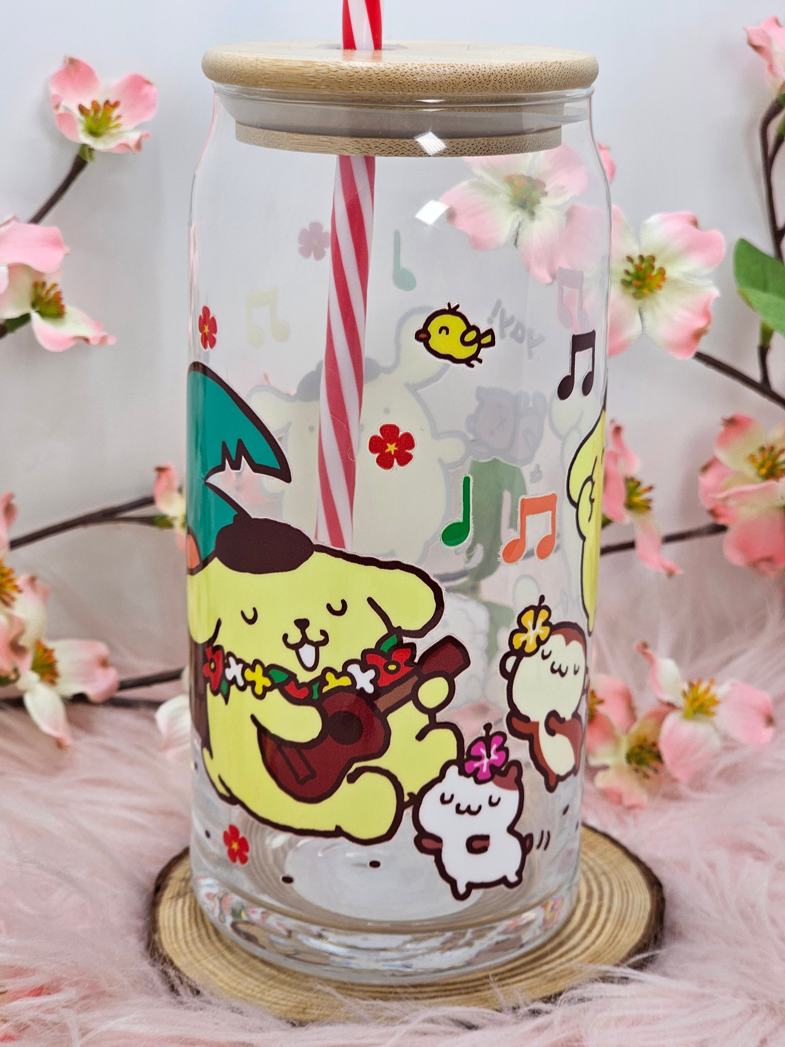 Pompompurin Can Glass