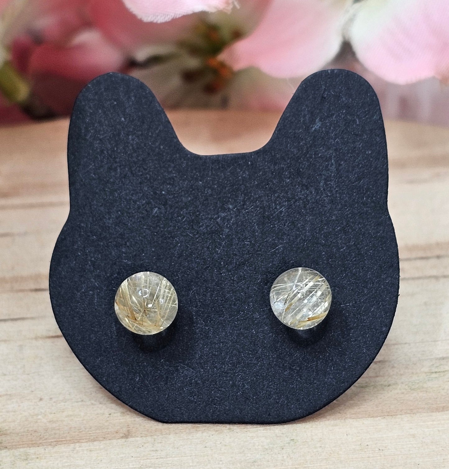 Rutilated Quartz Earings