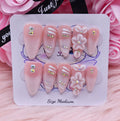 Petal Whisper 10pc Press-On Nail Set - Medium