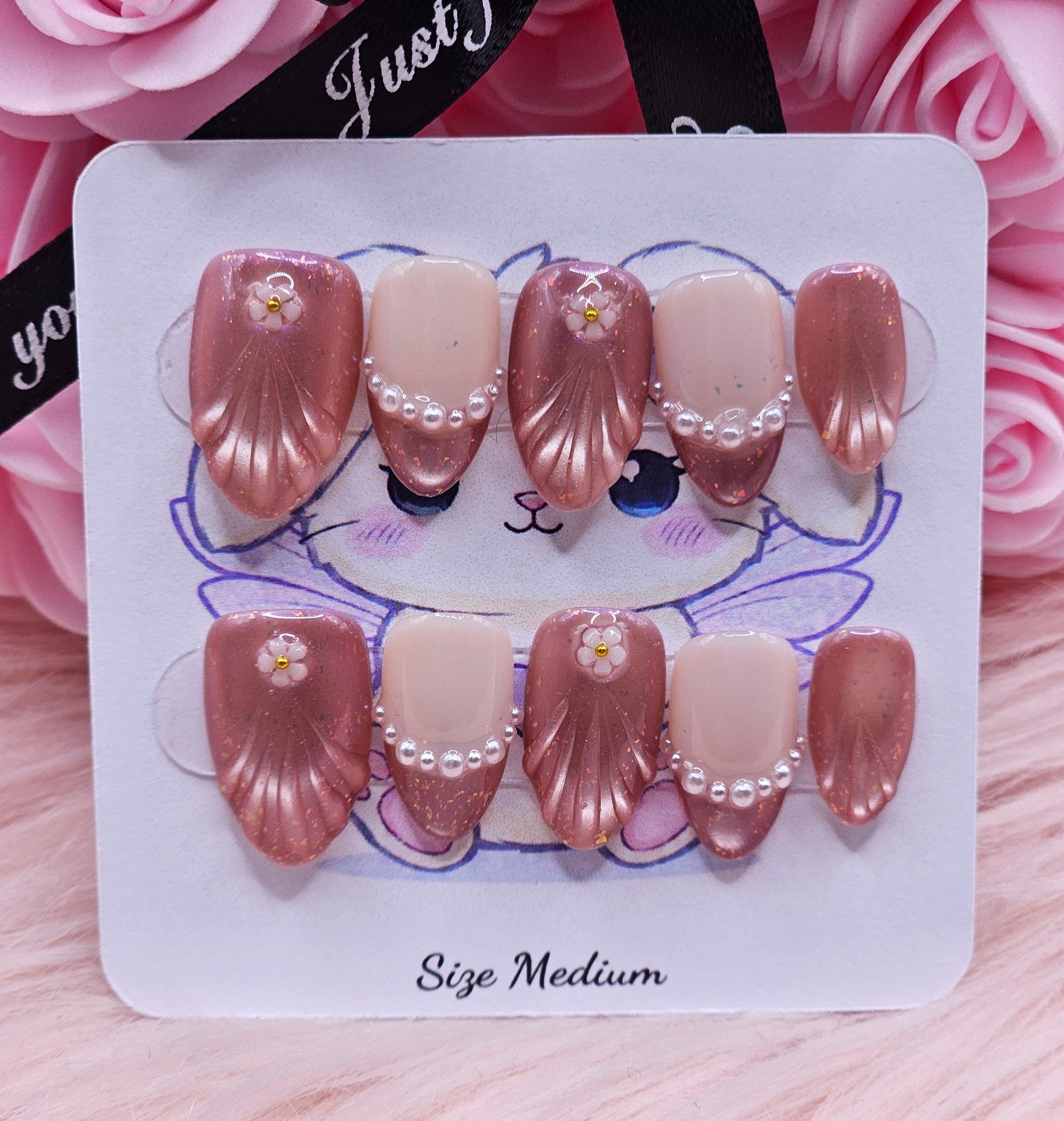 Shelly Darling 10pc Press-On Nail Set - Medium