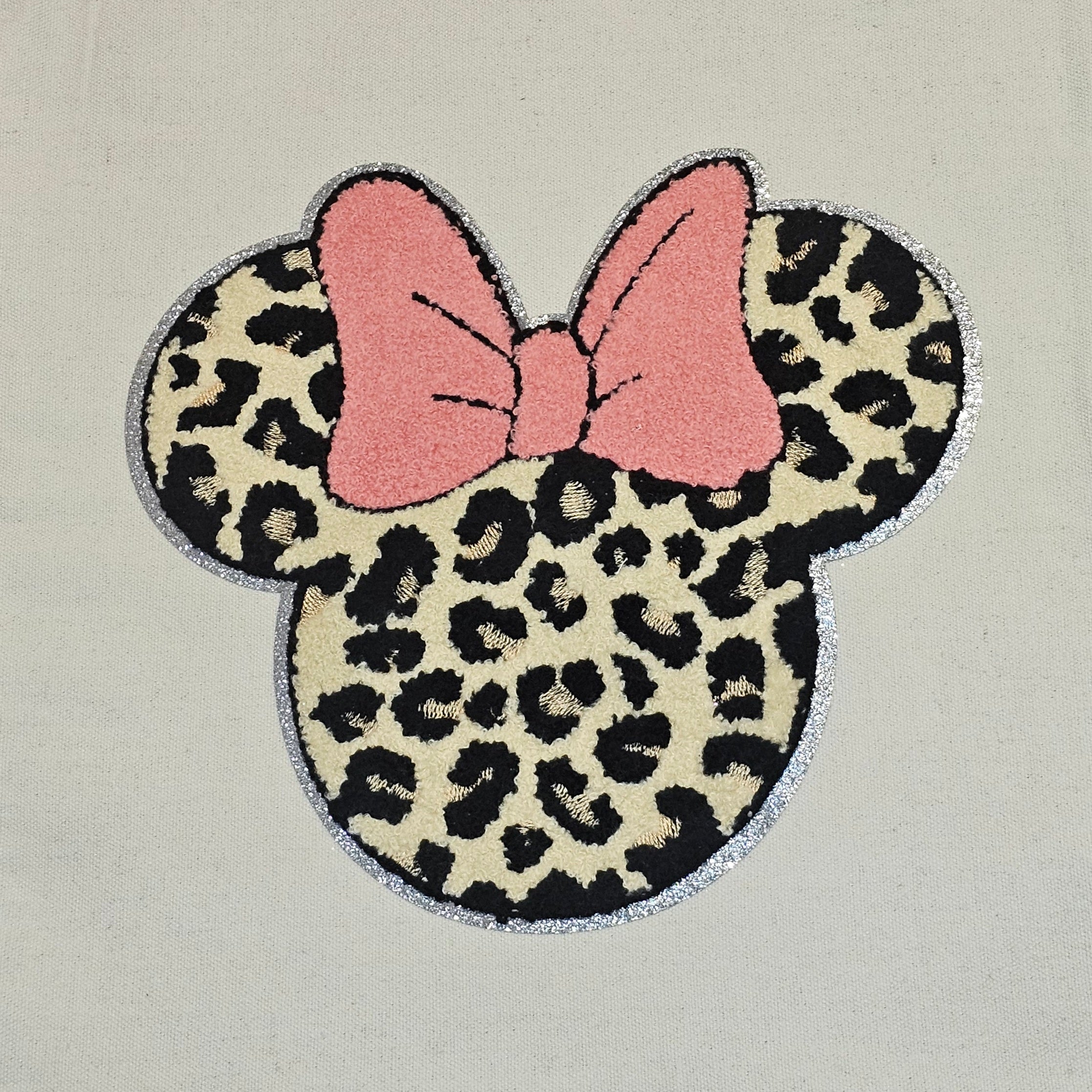 Leopard Print Mouse Canvas Tote