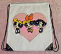 Cartoon Trio Drawstring Bag