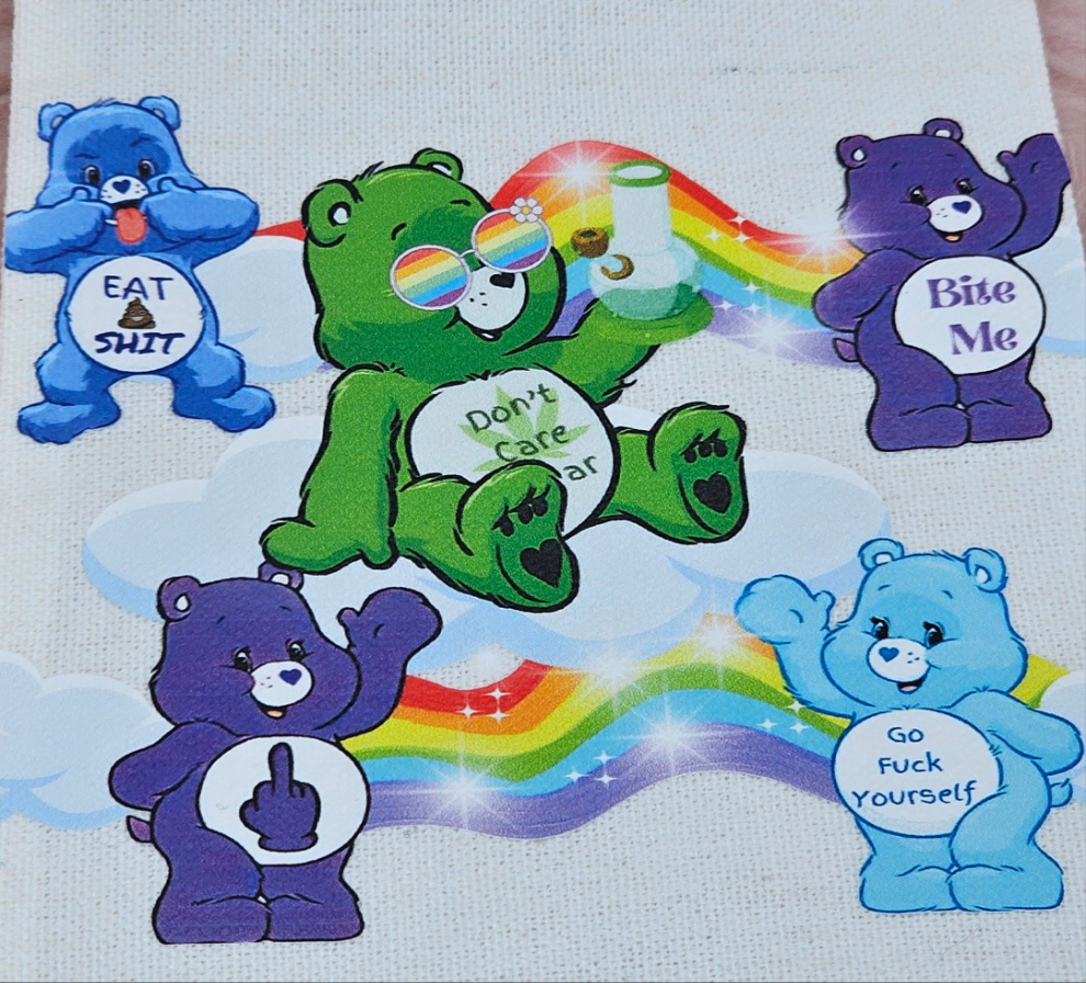 Swear Bears Drawstring Bag