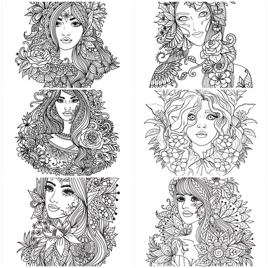 Flower Elf Colouring Set