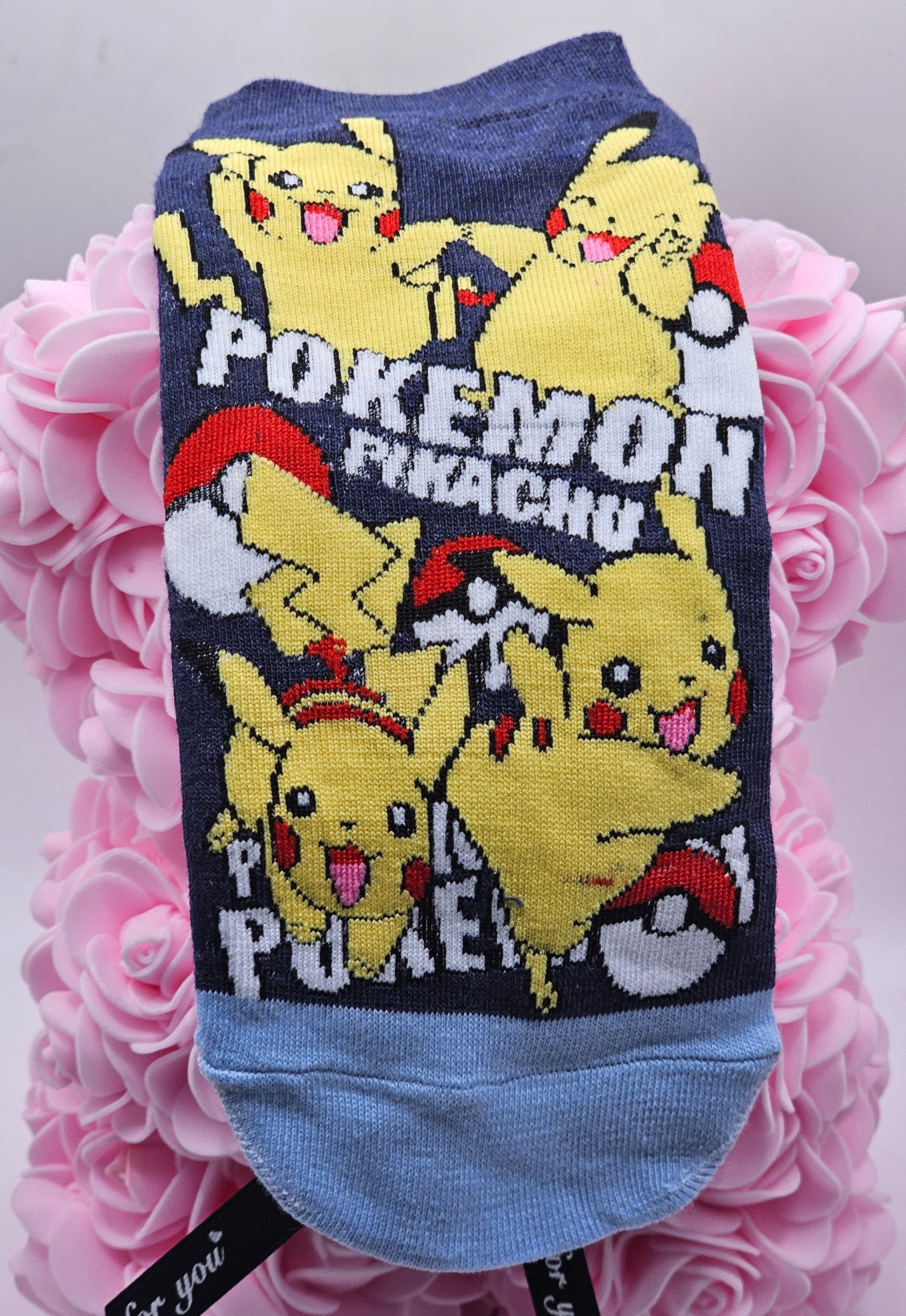 Pikachu Collage Ankle Socks