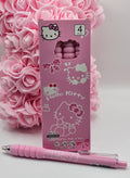 Hello Kitty 4pc Gel Press Pen Set