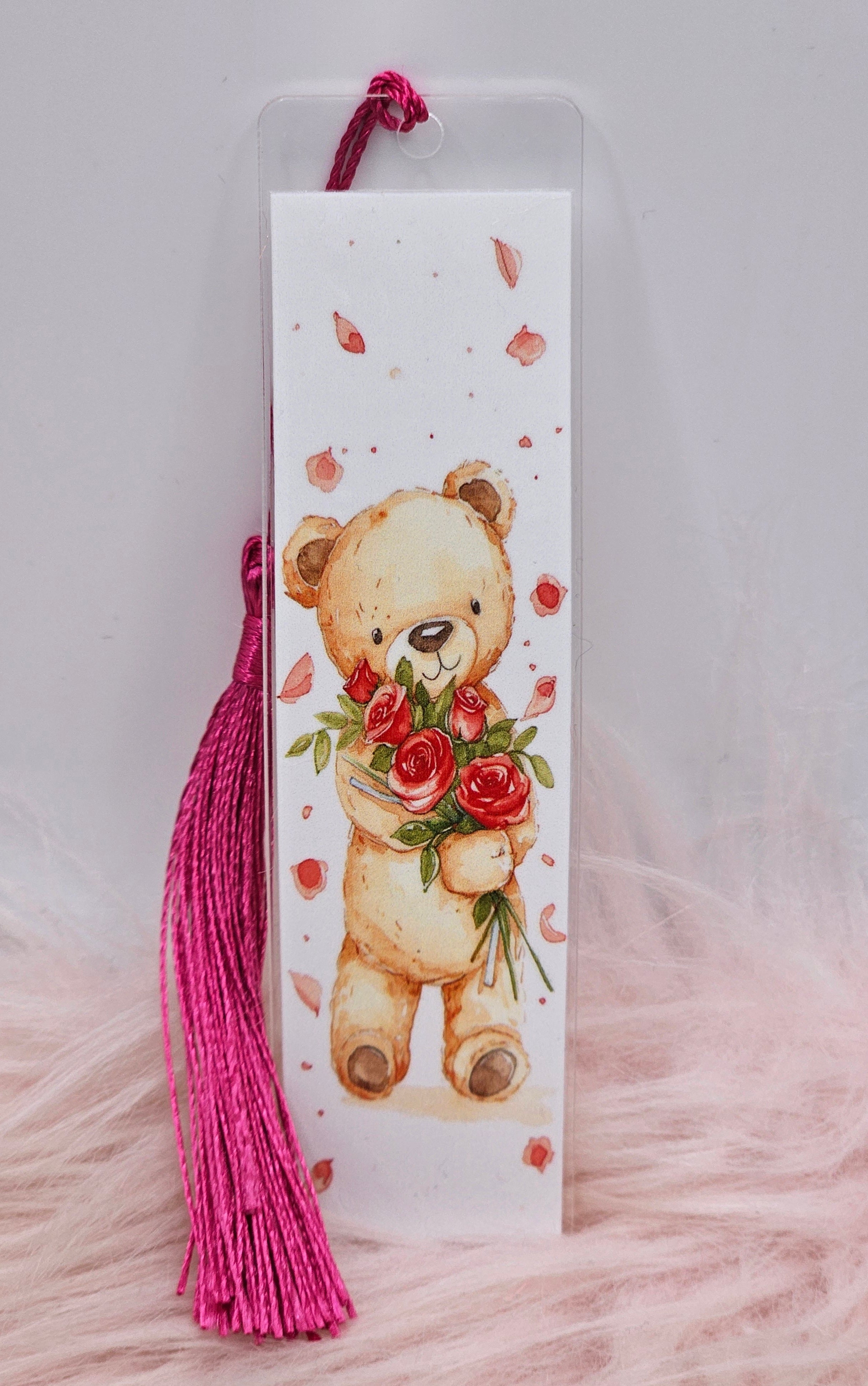 Rose Bear Bookmark