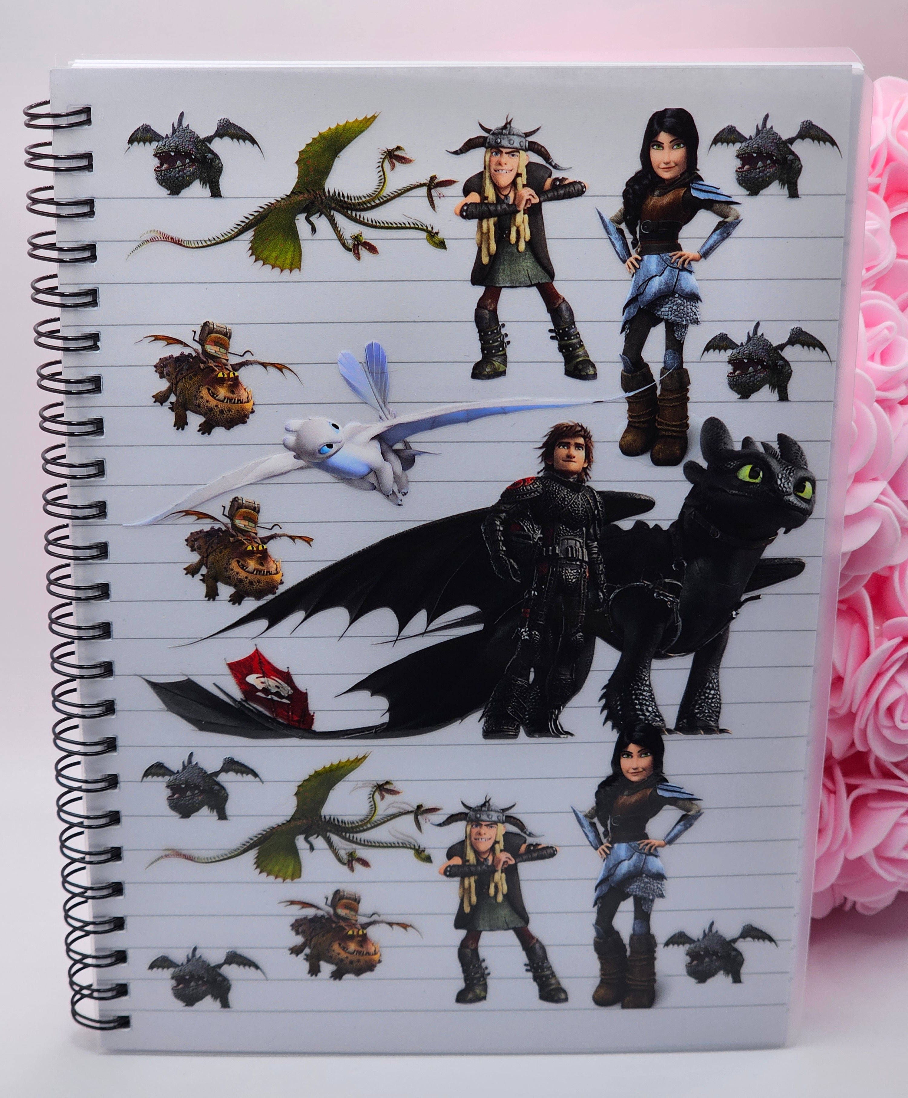 Dragon Rider & Viking A5 Spiral Notebook