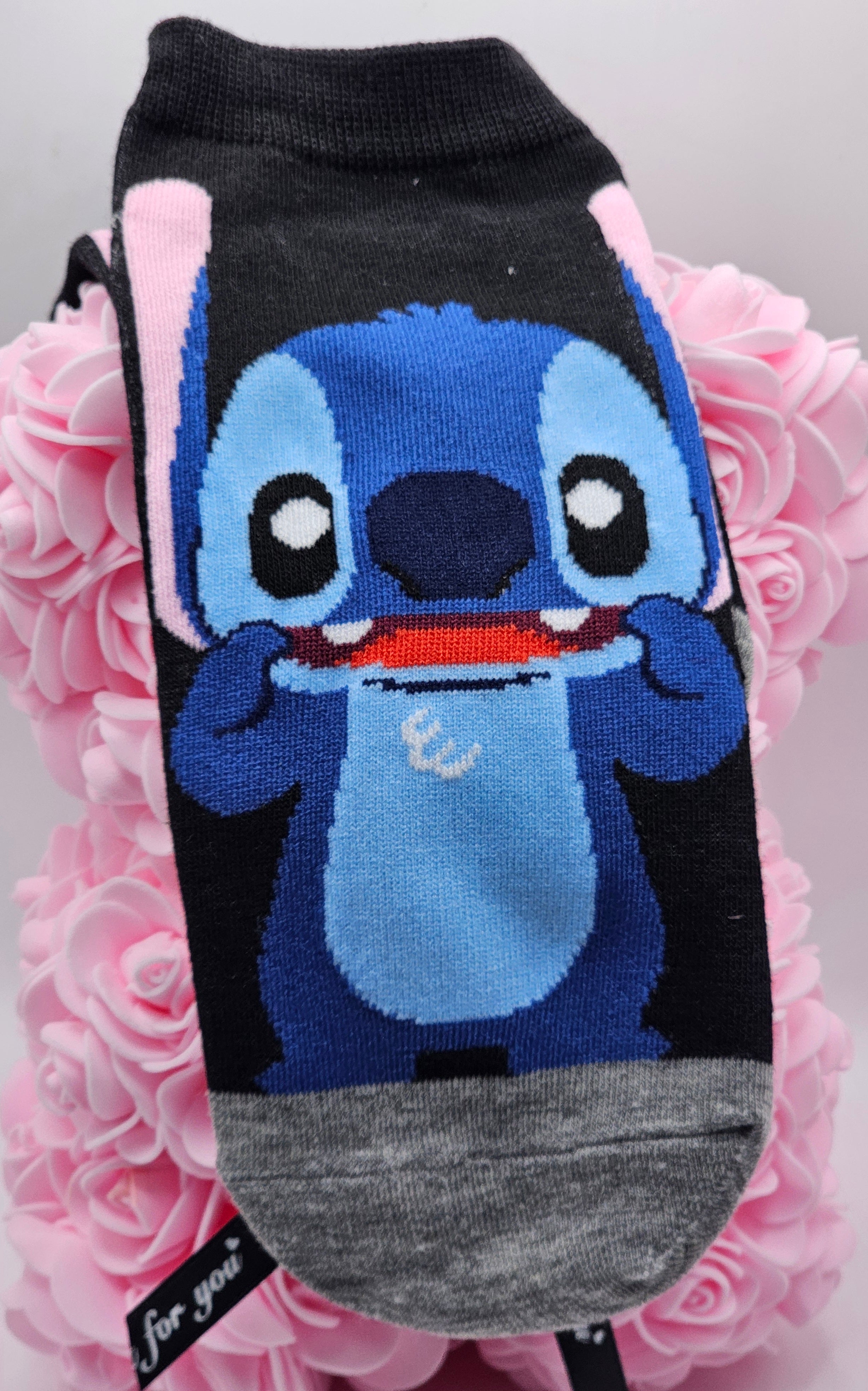 Stitch Silly Face Ankle Socks