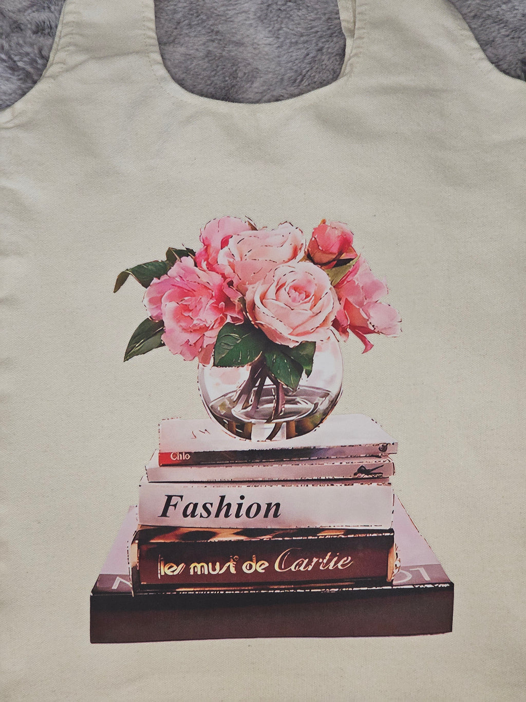 Parisian Bloom Canvas Tote Bag