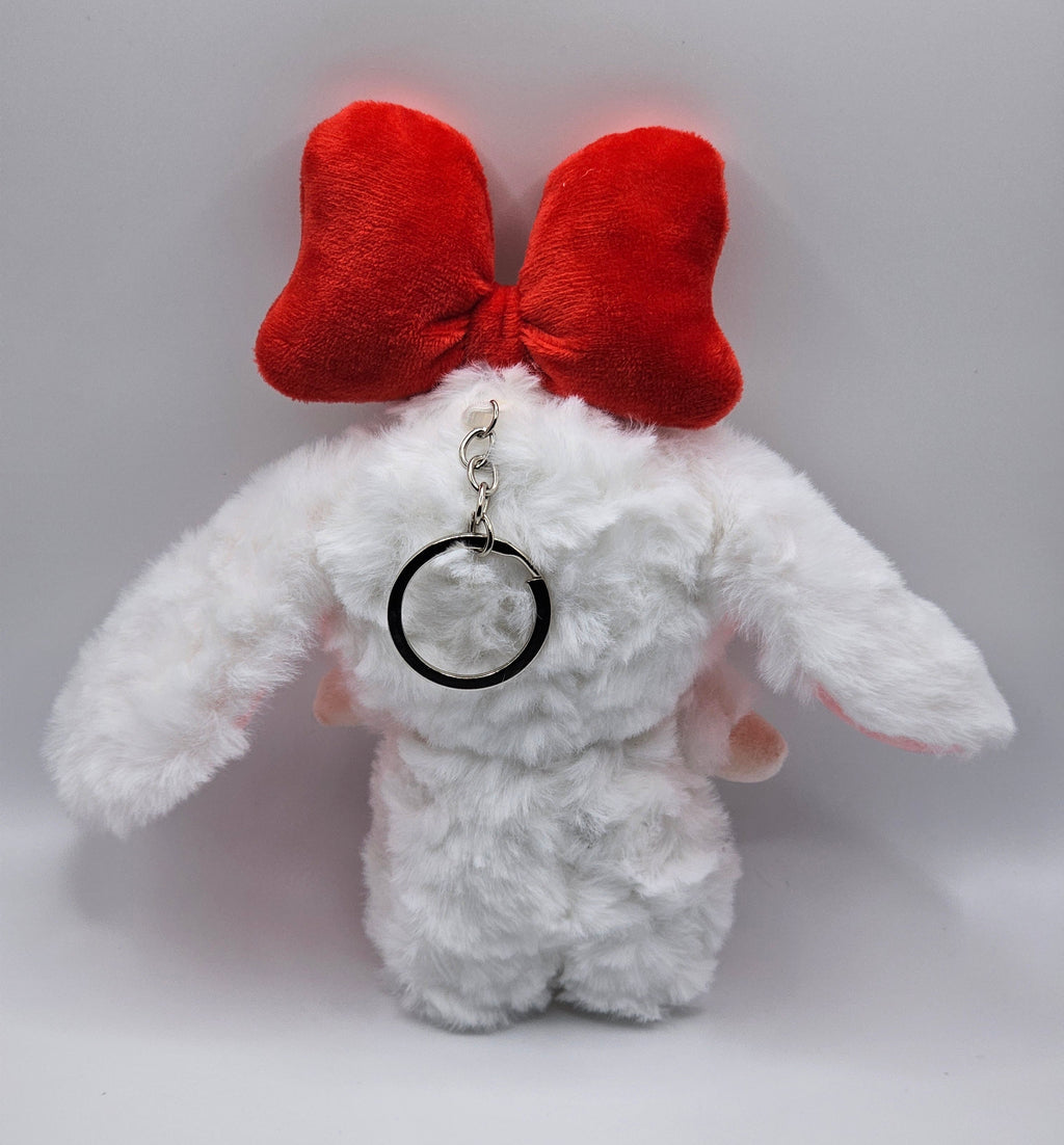 Baby Three Bunny Plush Keyring