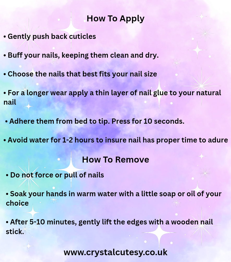 Blue Gradient Press On Nails