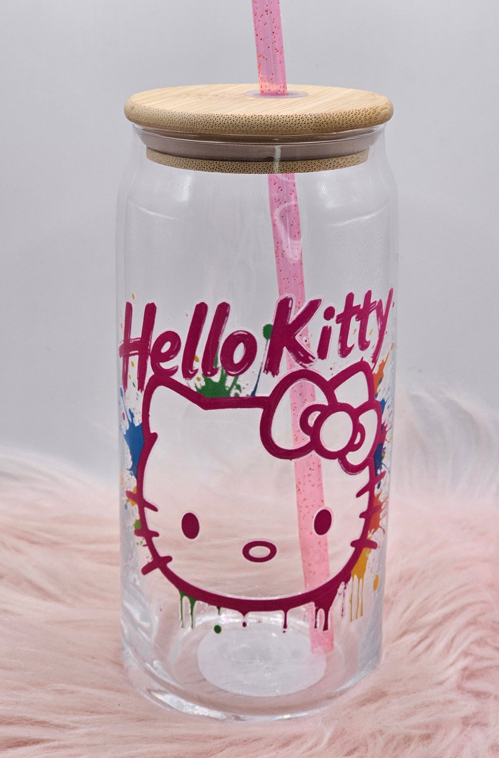 Hello Kitty Graffiti Glass