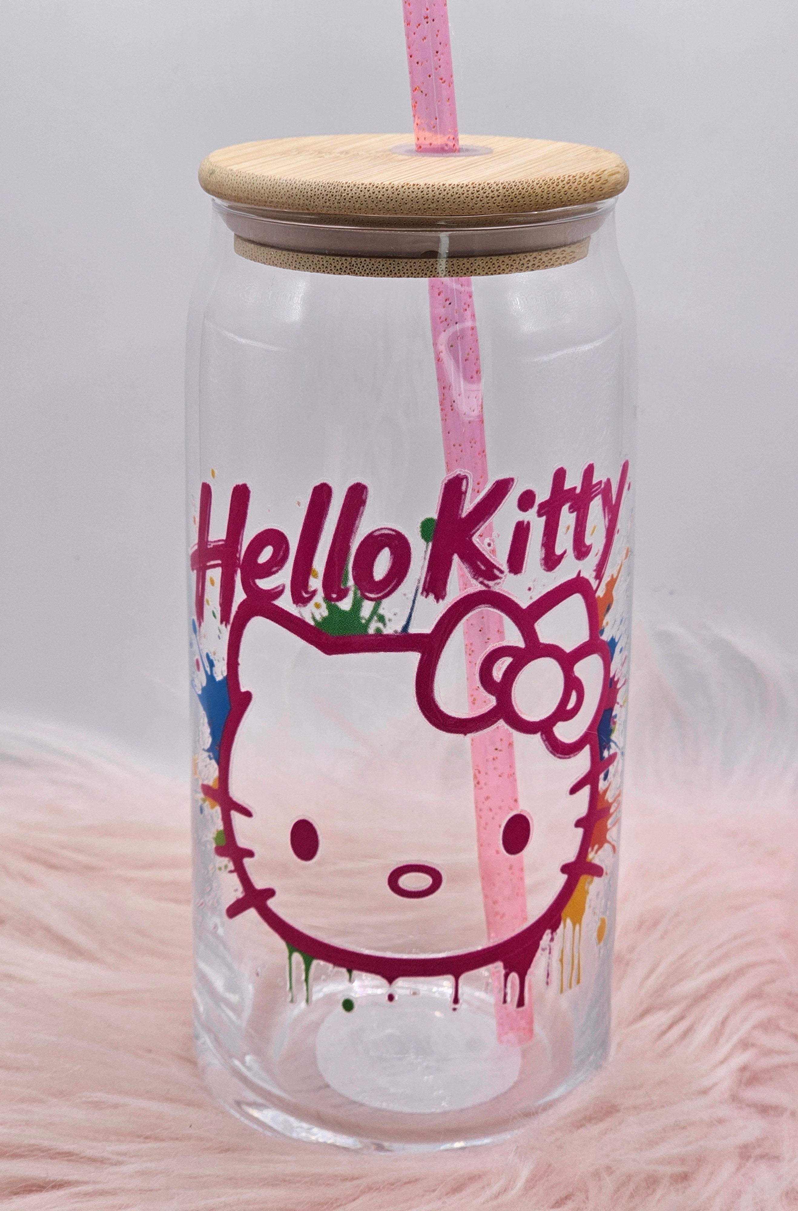 Hello Kitty Graffiti Glass
