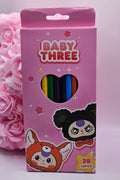 Baby Three 12pc 2B Colouring Pencil Set