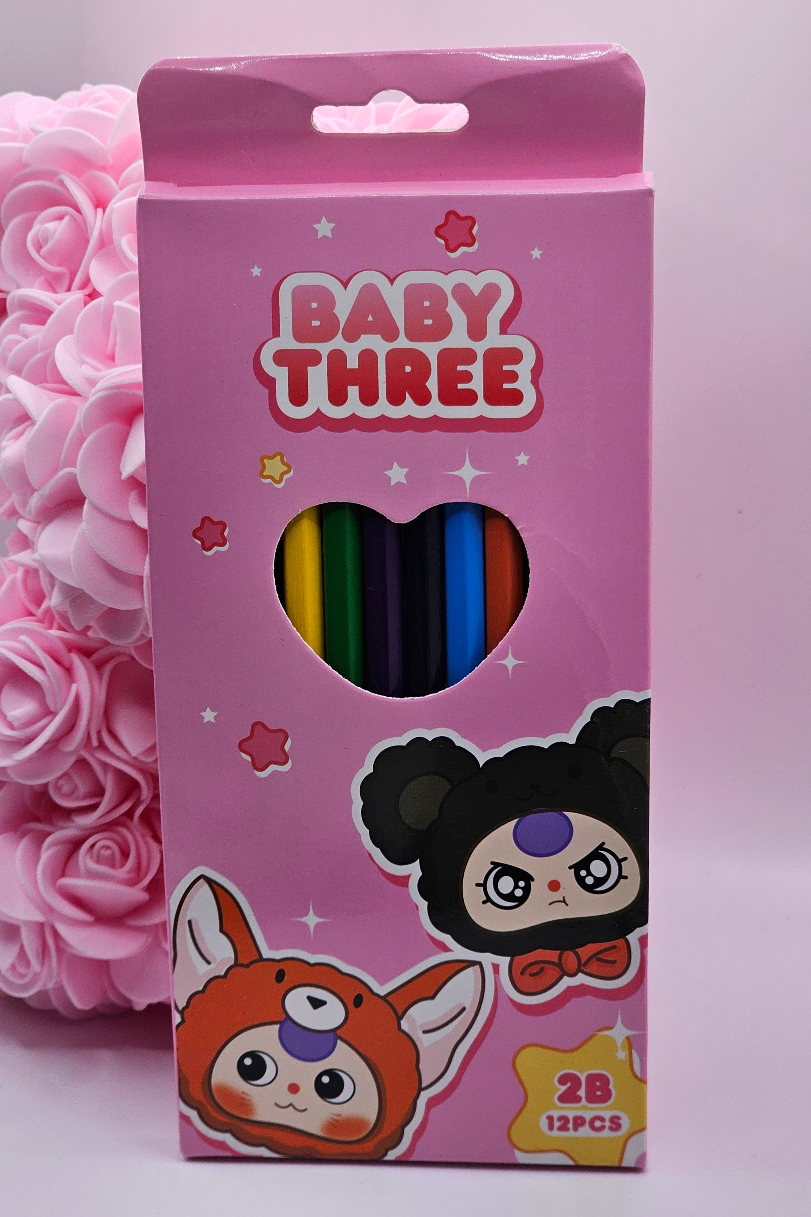 Baby Three 12pc 2B Colouring Pencil Set