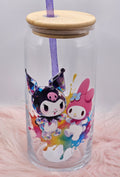 Kuromi & My Melody Glass
