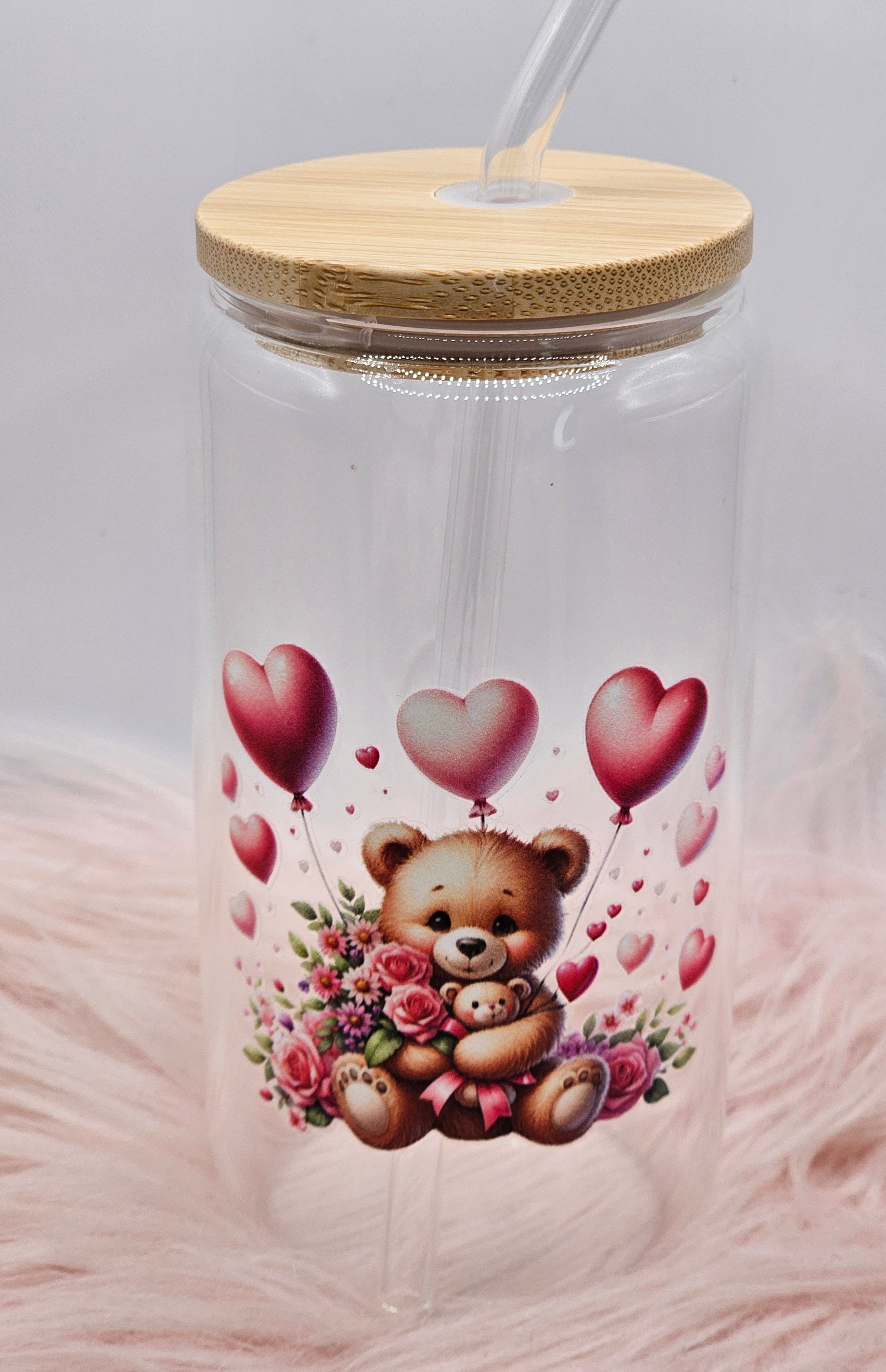 Love-a-lot Bear Can Glass