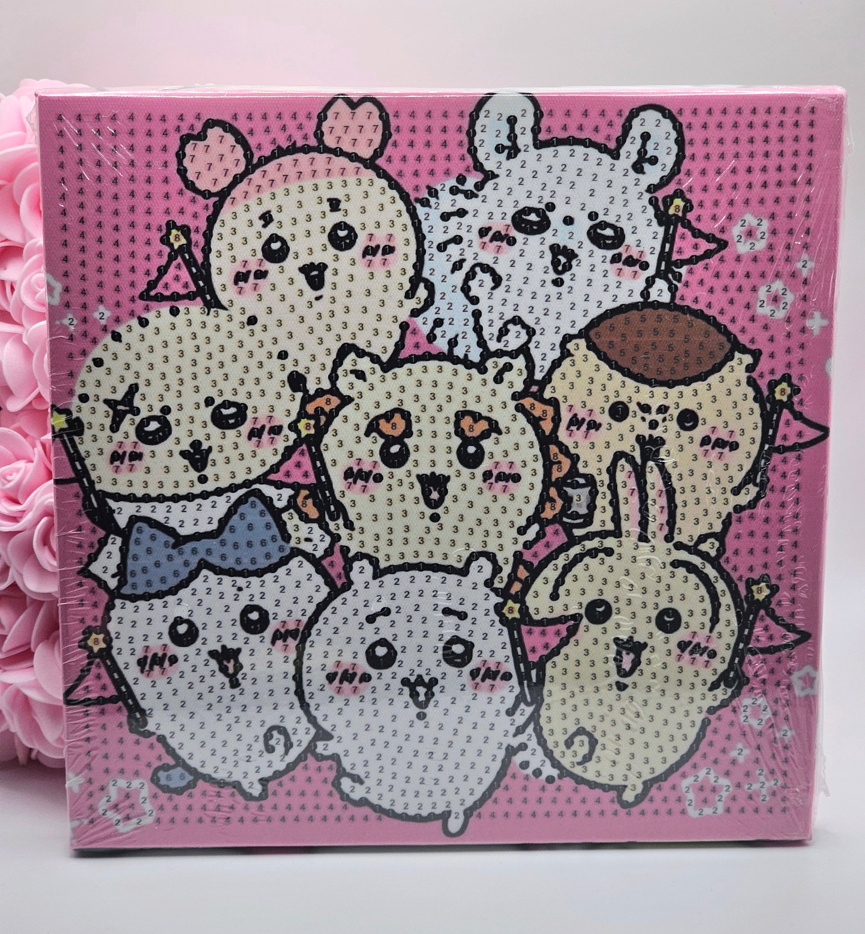 Chiikawa Friends Diamond Painting Kit - 20x20cm Canvas