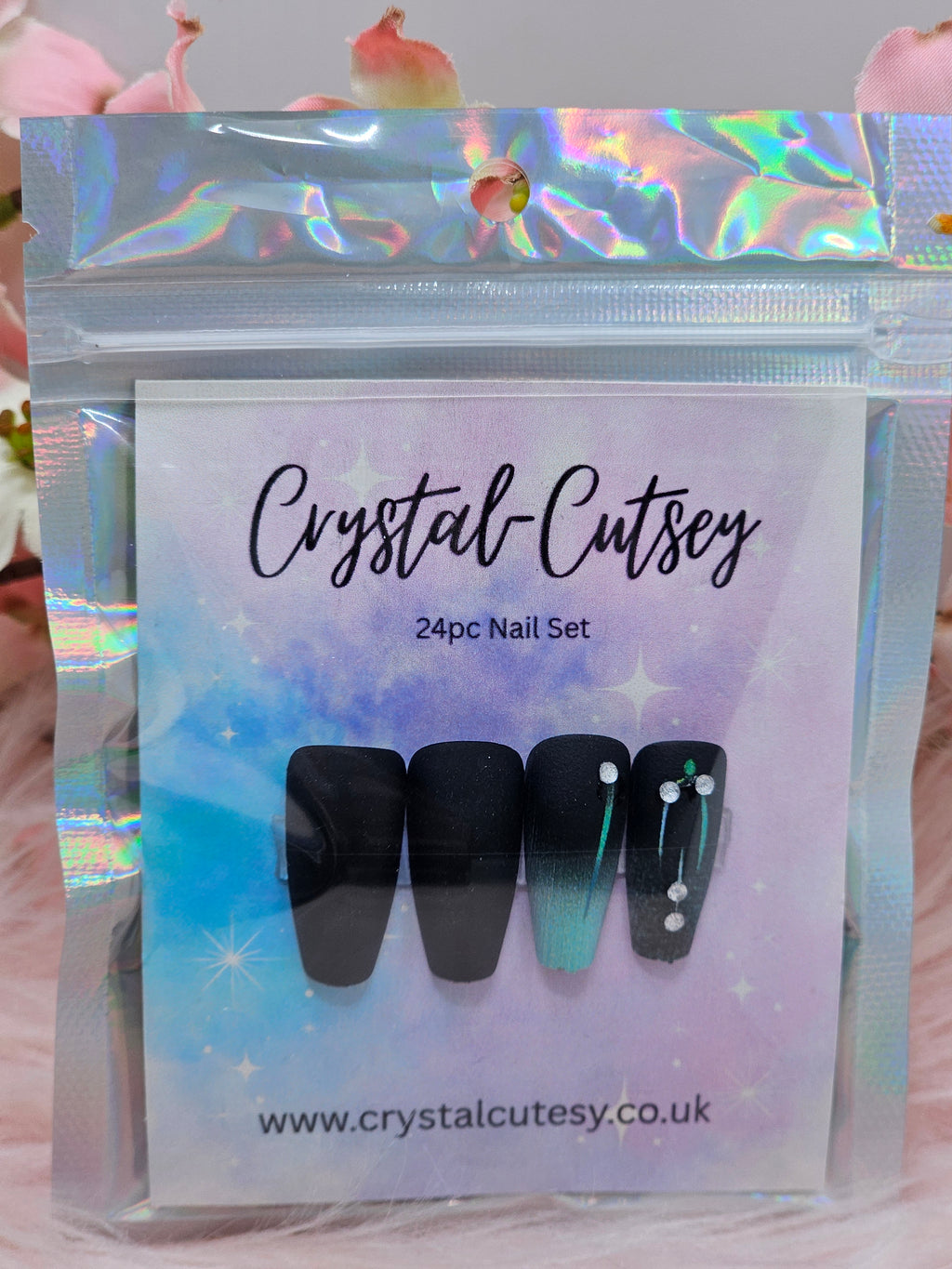 Blue Gradient Press On Nails