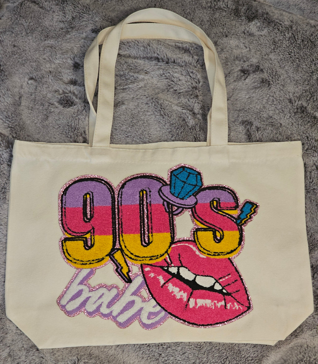90’s Babe Canvas Tote Bag