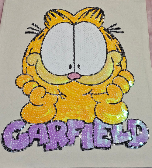 Cheeky Orange Cat Canvas Tote