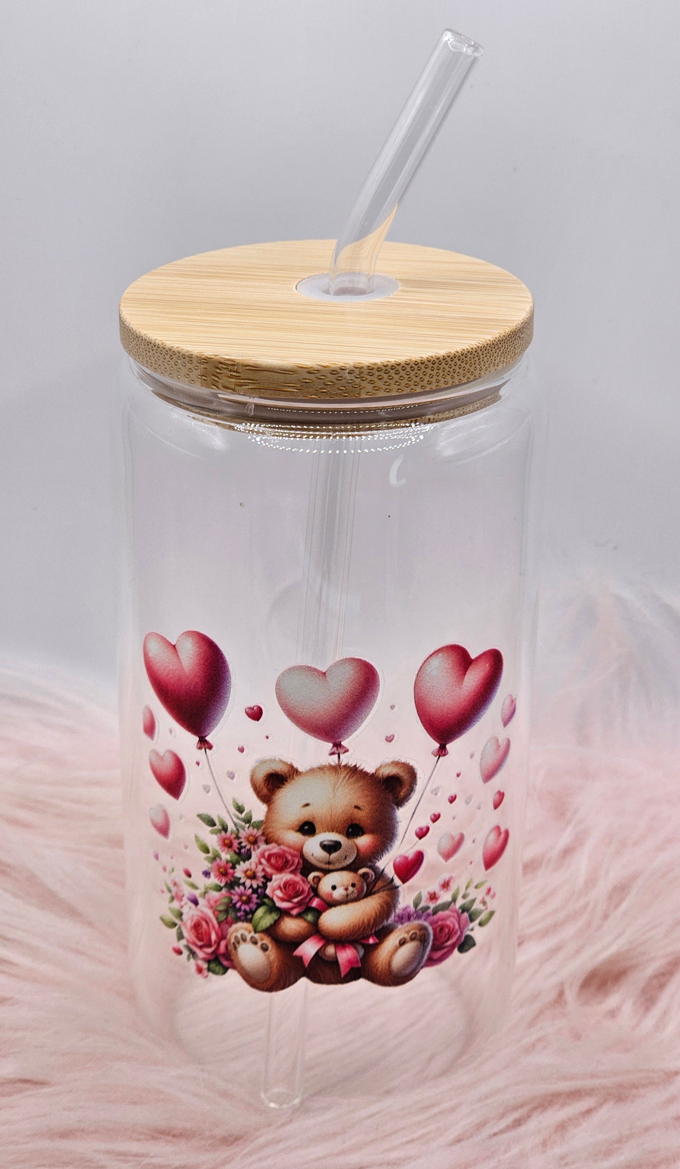 Love-a-lot Bear Can Glass