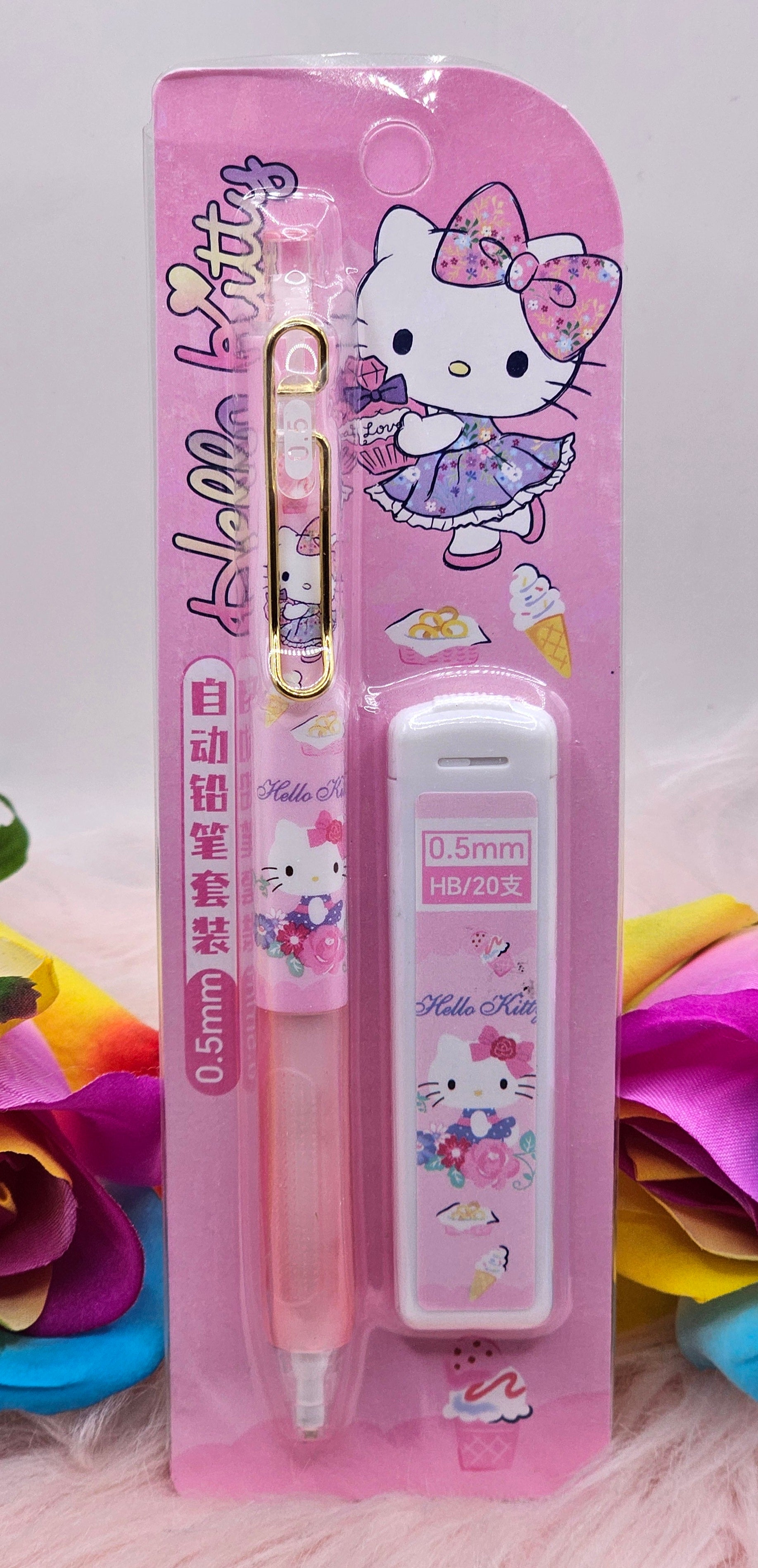 Hello Kitty Mechanical Pencil Set