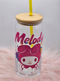 My Melody Graffiti Glass