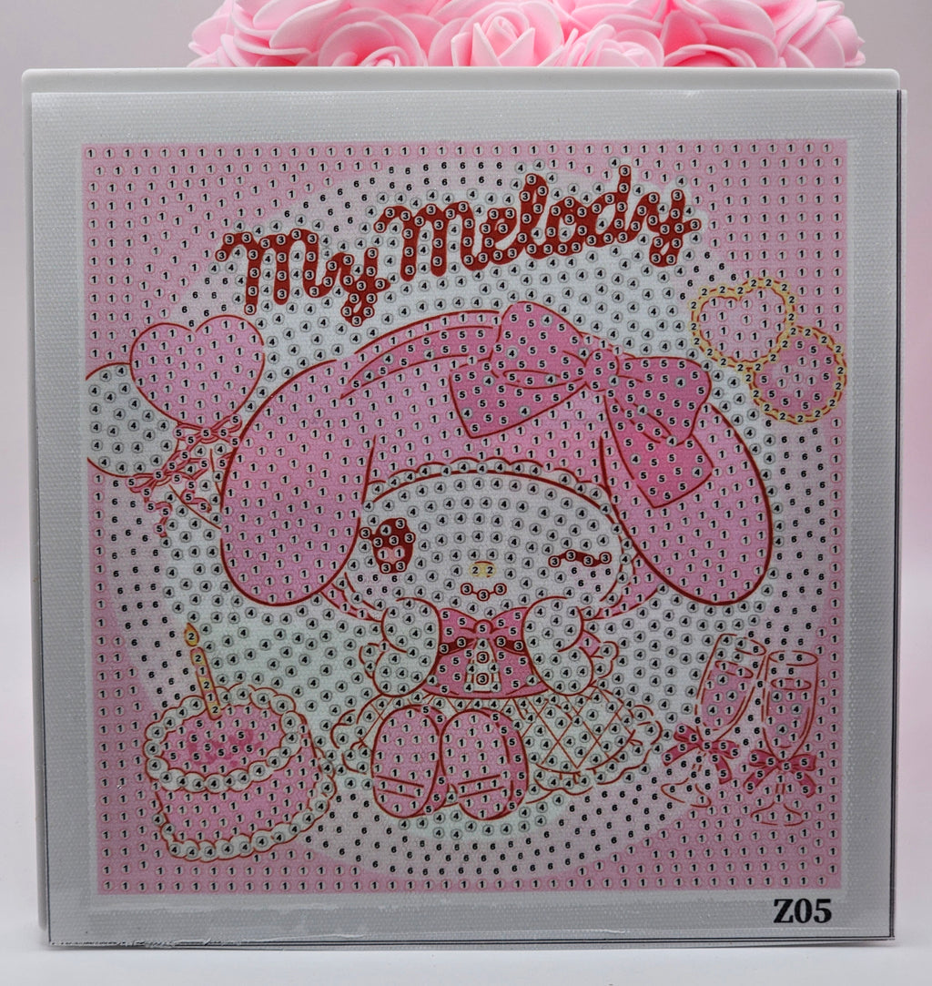 My Melody Birthday Diamond Painting Kit – 15x15cm