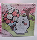 Chiikawa Flower Bouquet Diamond Painting Kit - 20x20cm Canvas