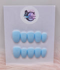 Baby Blue Gloss 24pc Nail Set