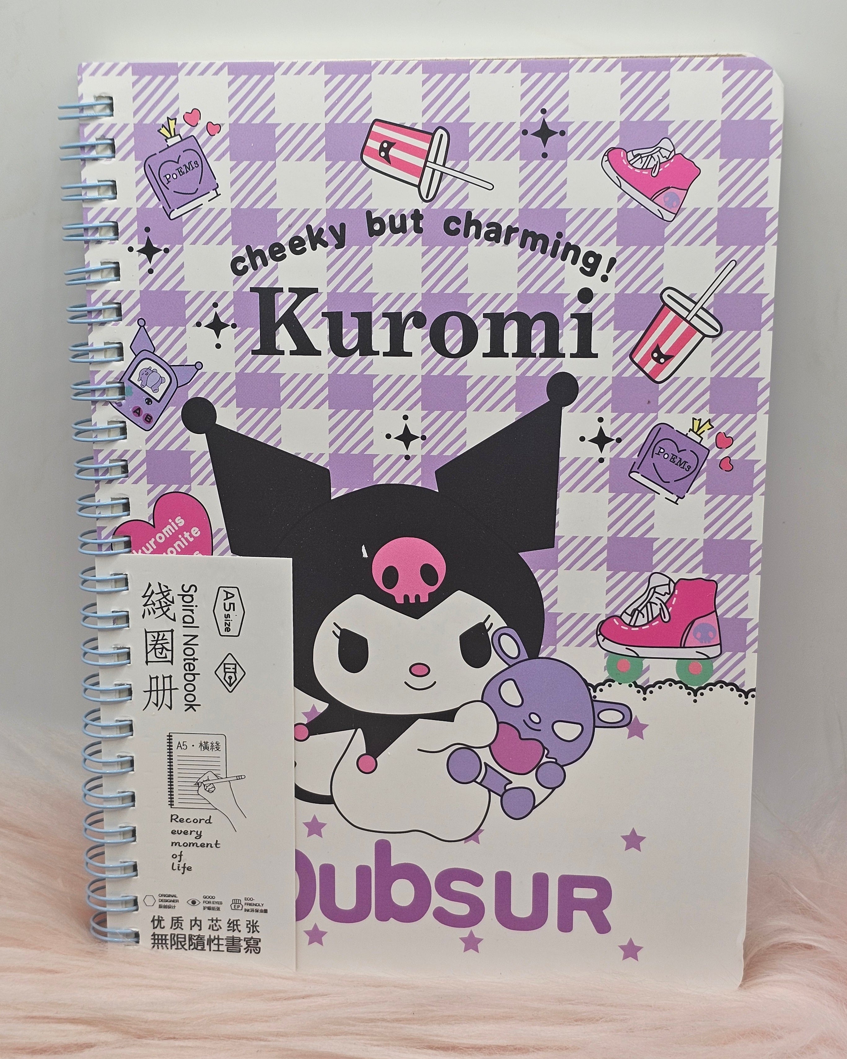 A5 Spiral Kuromi Notebook