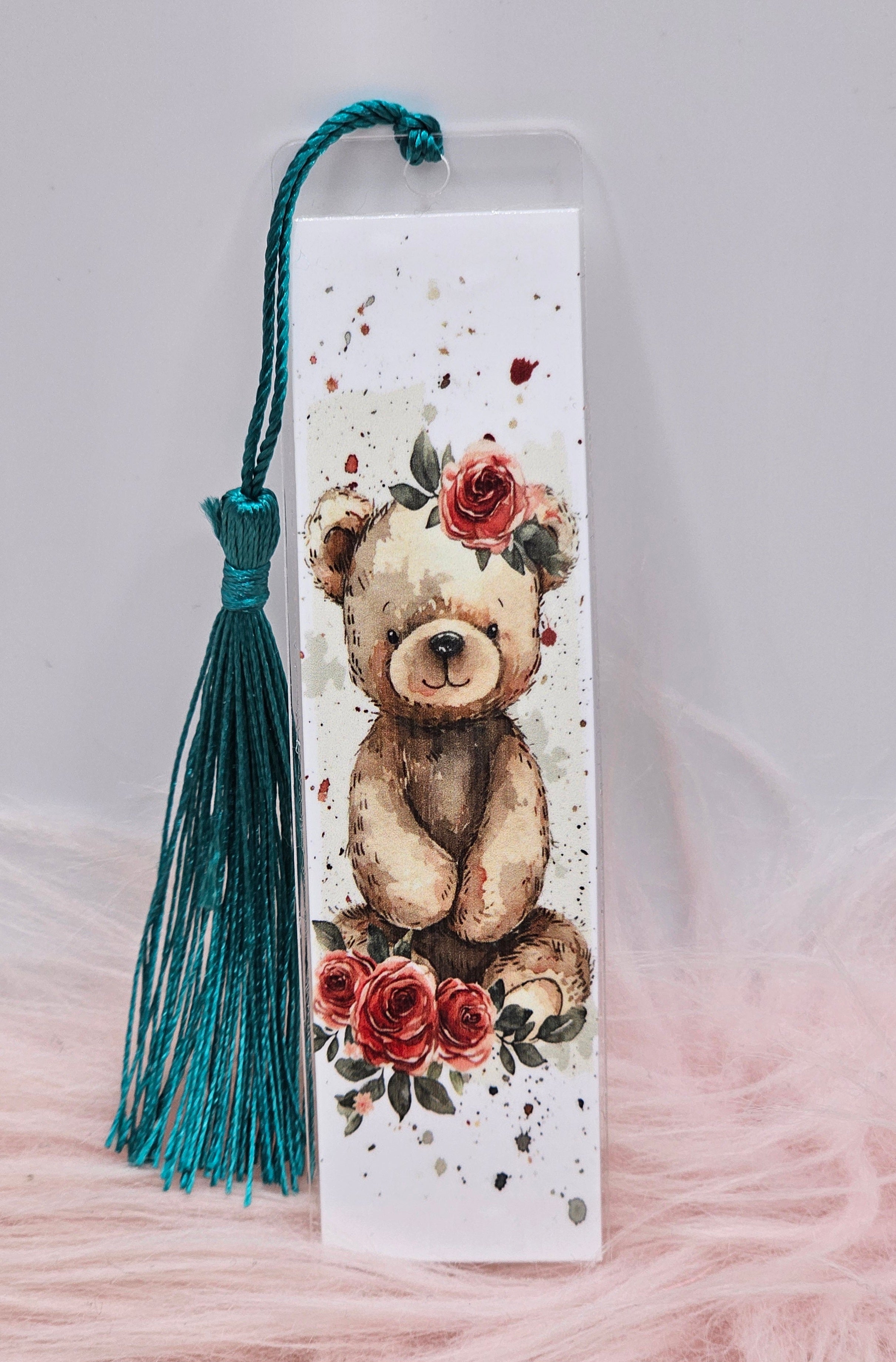 Rose Bear Bookmark