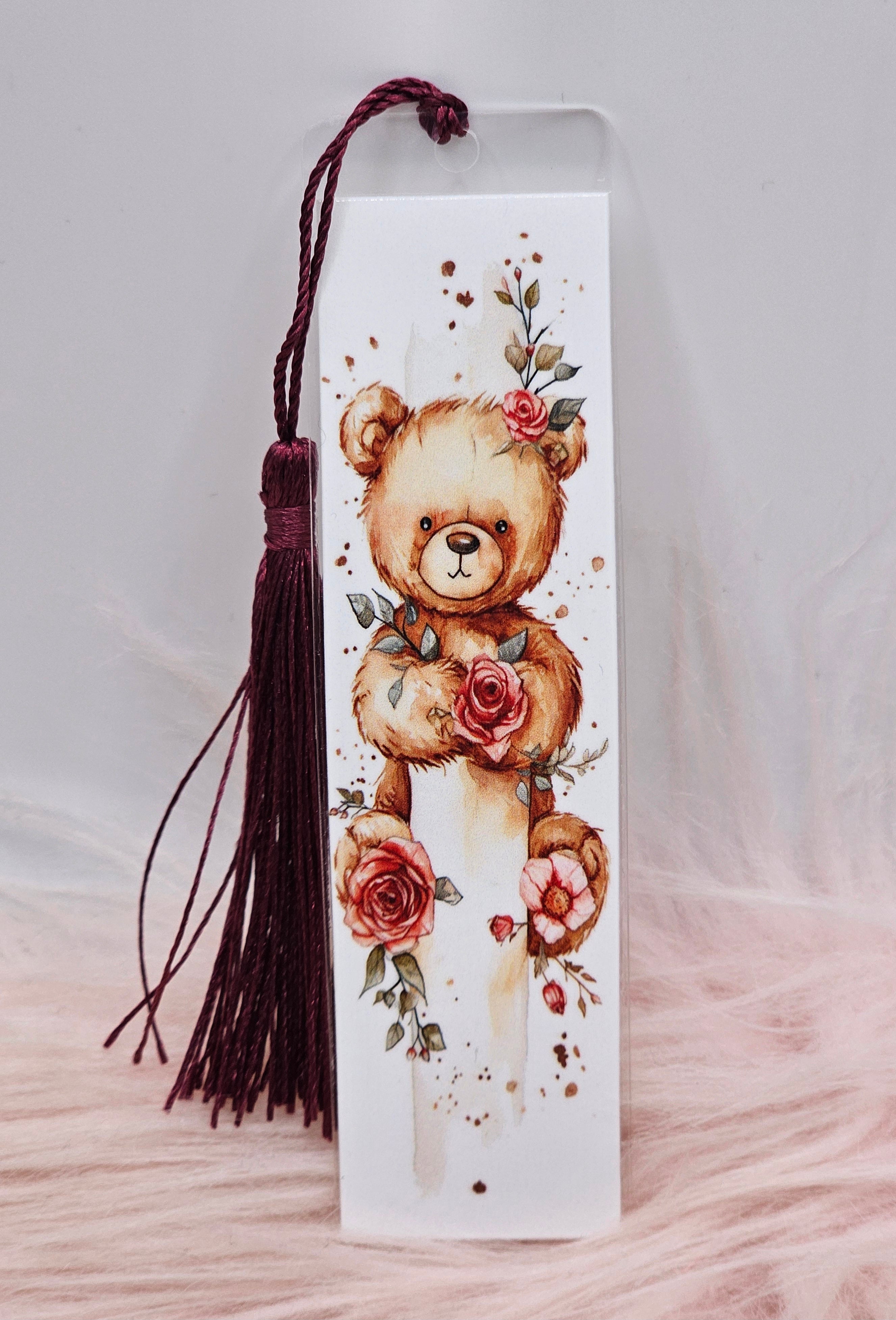 Rose Bear Bookmark