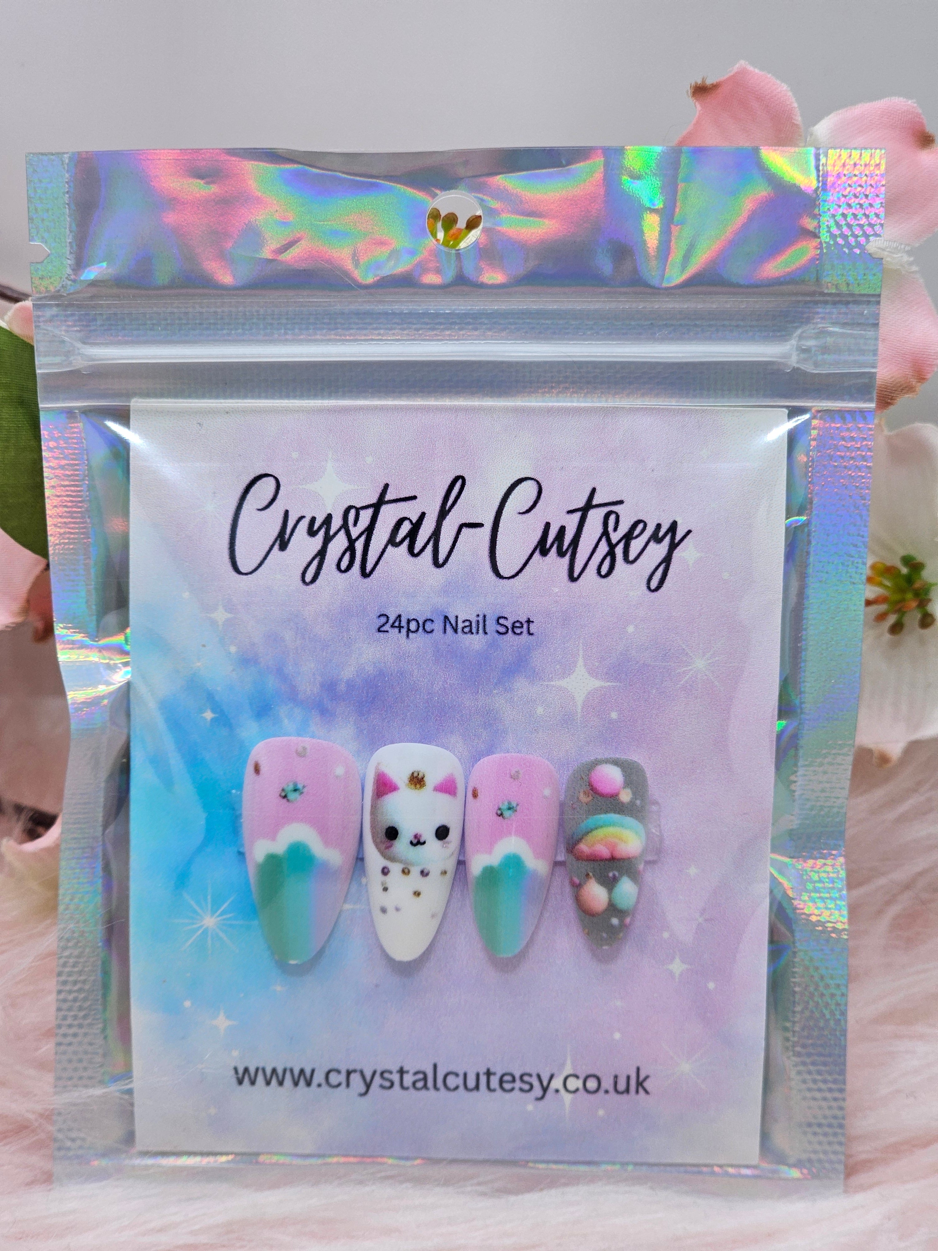 Playful Kitty Press On Nails